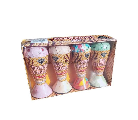 MINI WAFFLE CONE 4 PACK FOUNTAIN