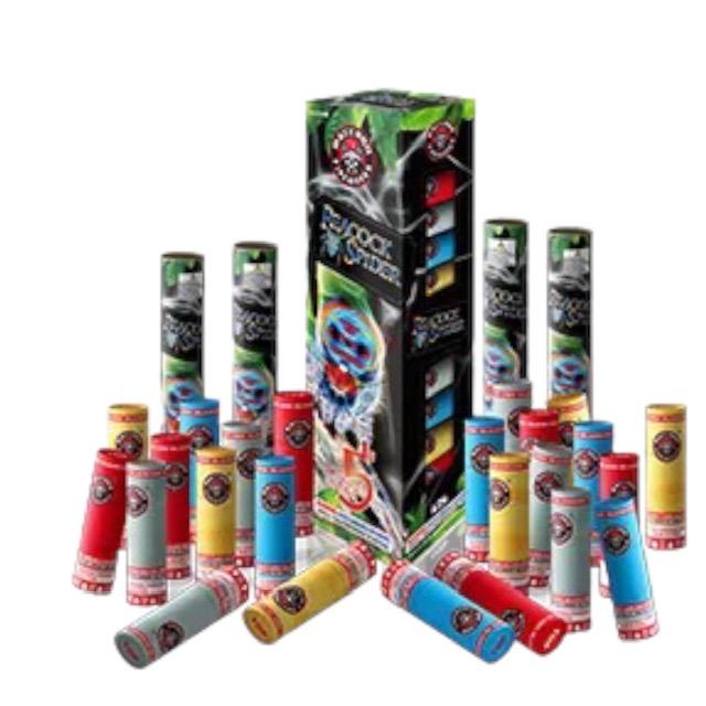 PEACOCK SPIDER MORTARS
